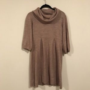 Brown sweater dress!